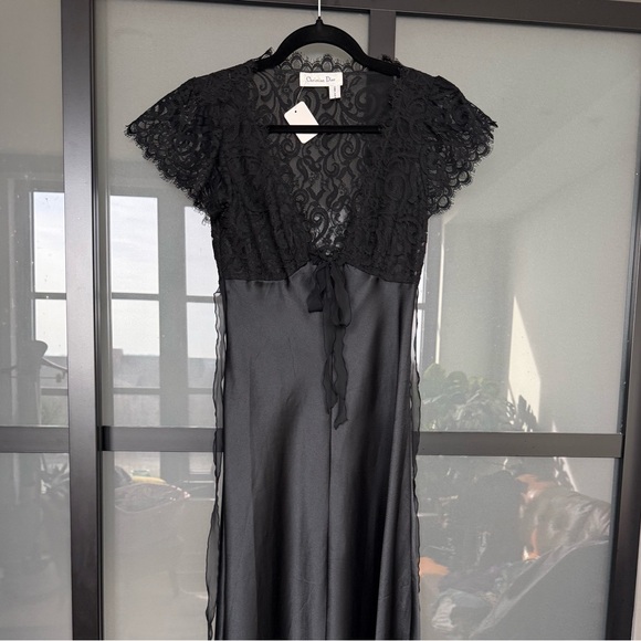 Dior Other - Christian Dior black satin nightgown